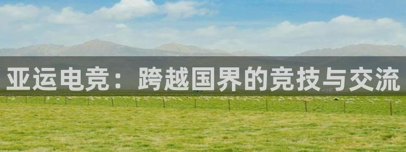 小艾电竞官网：亚运电竞：跨越国界的竞技与交流